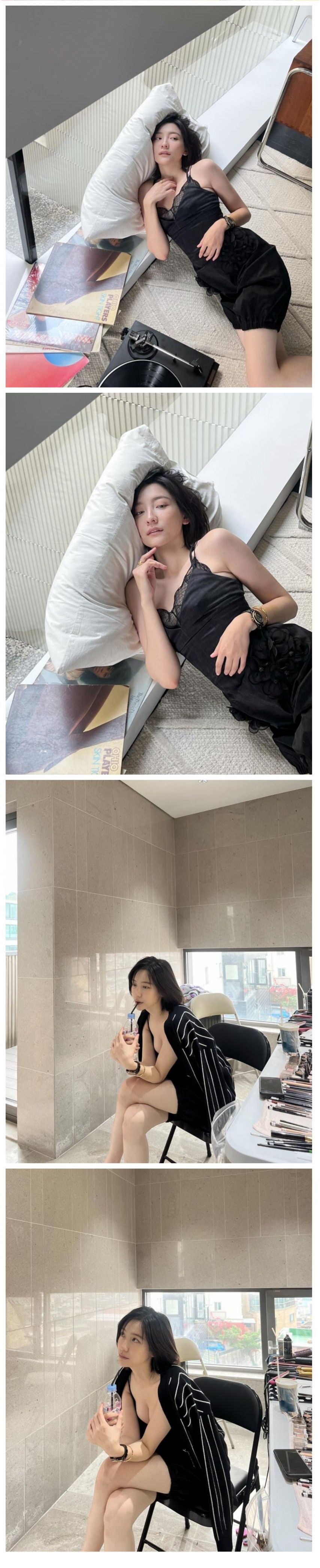 섹시한 검은색 레이스 슬립 입은 형수님 박지현 화보1_1.jpg