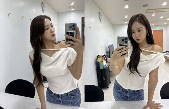 소유(32세), 화이트+데님 조합에 ',산뜻 미모',1_1.jpeg