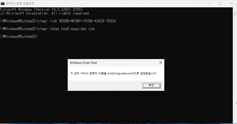 윈도우11 정품인증 하는 방법 (7)