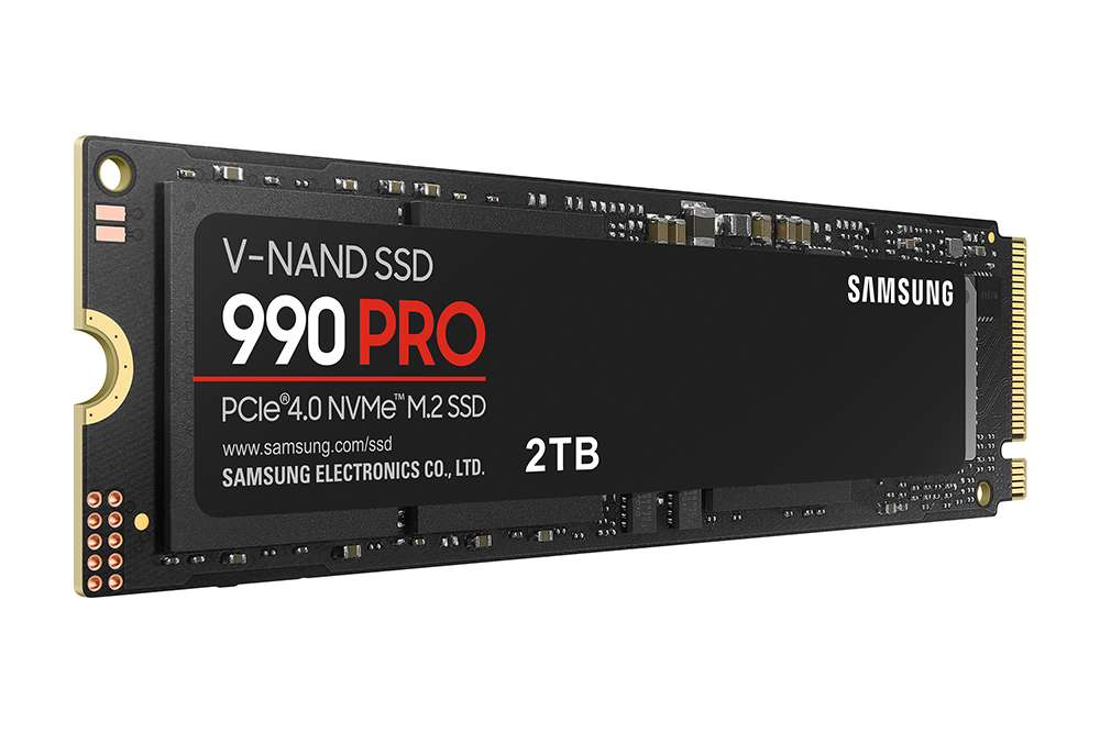 삼성전자 SSD 990 PRO 제품 우측 컷