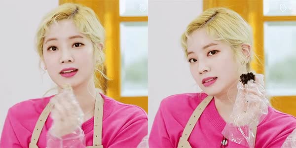 삐쳐도 귀여운 트와이스 사나, 다현 12.gif