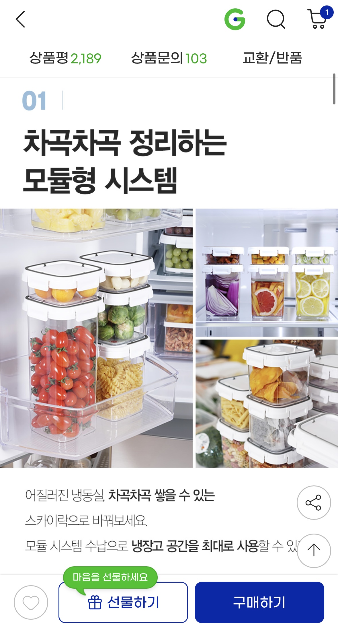 스카이락 밀폐용기 10개 세트 (3)