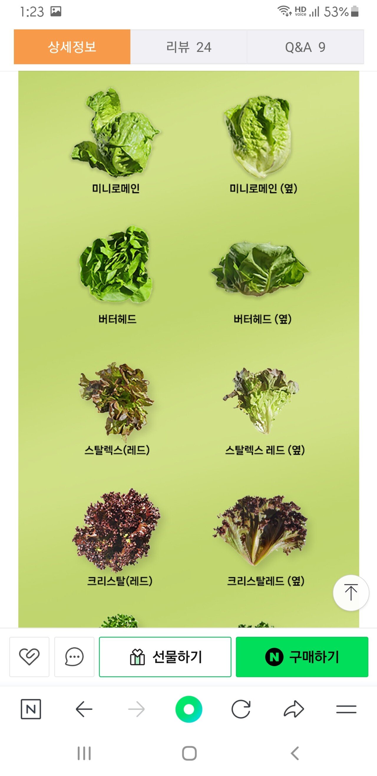 Screenshot_20240613-132335_NAVER.jpg [네이버] 유럽 샐러드 1kg (3~4종) (6,900원) (0원)