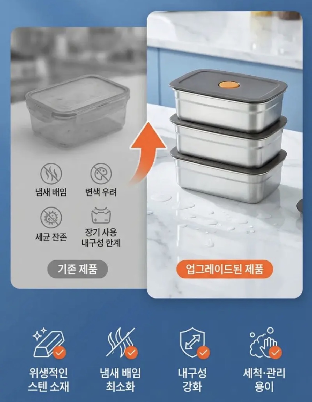 스테인리스304 밸브형 밀폐용기 3종 (2)