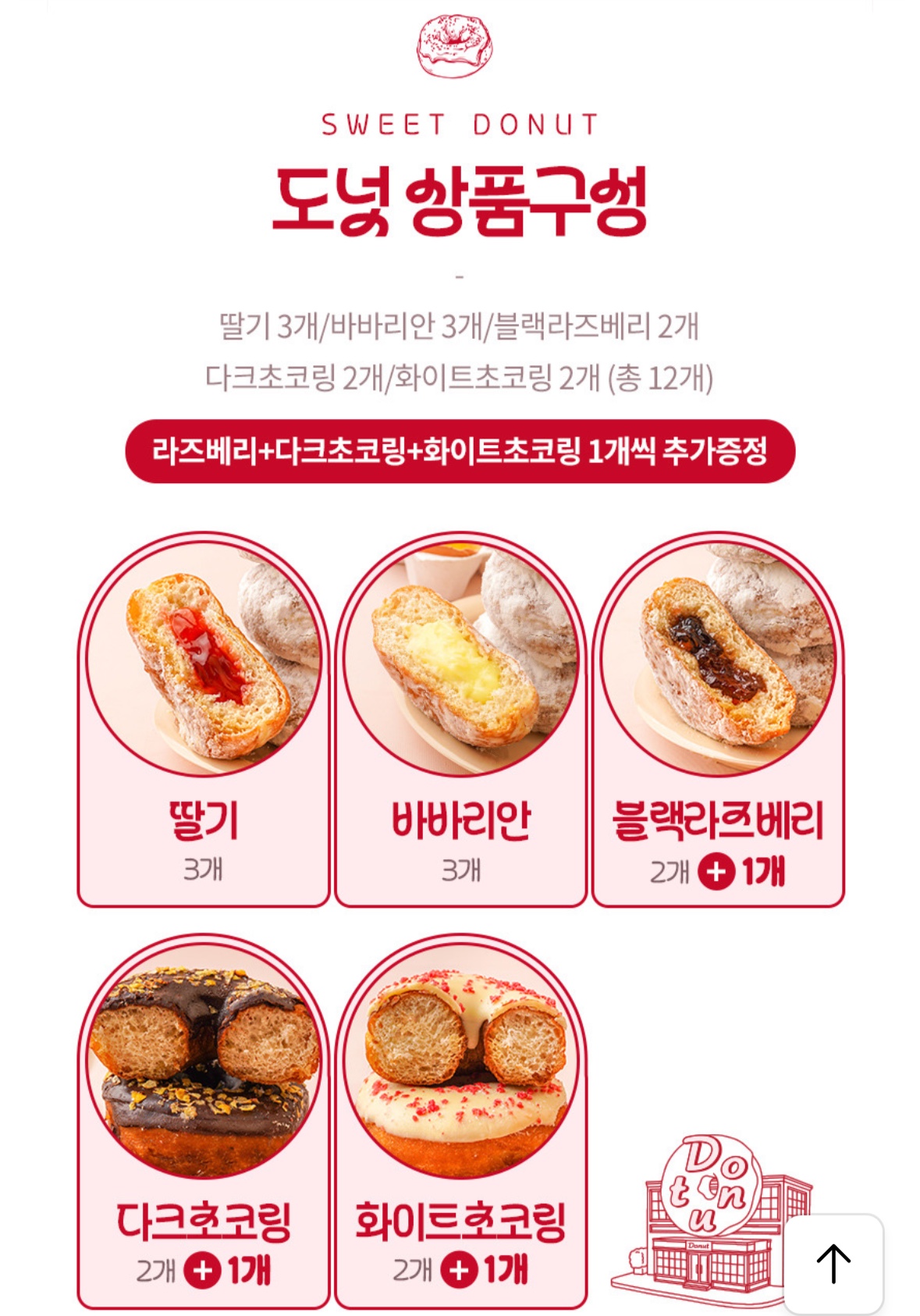 당일생산 수제 도넛 5종 15개 10,900원 무배