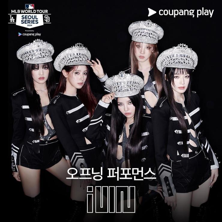 K-pop group (G)I-dle, who will perform in a pregame show for Game 2 of Major League Baseball's Seoul Series between the Los Angeles Dodgers and the San Diego Padres at Gocheok Sky Dome in Seoul, is seen in this image provided by Coupang Play, March 13. Yonhap 