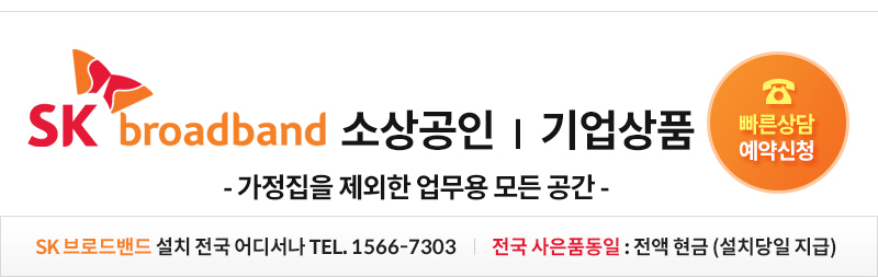 위즈통신 sk기업상품 빠른전화예약