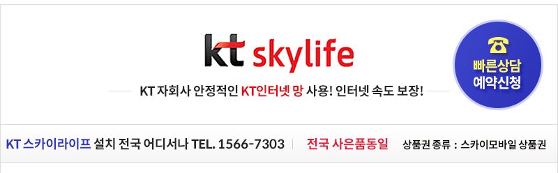 위즈통신 KT스카이라이프 빠른전화예약