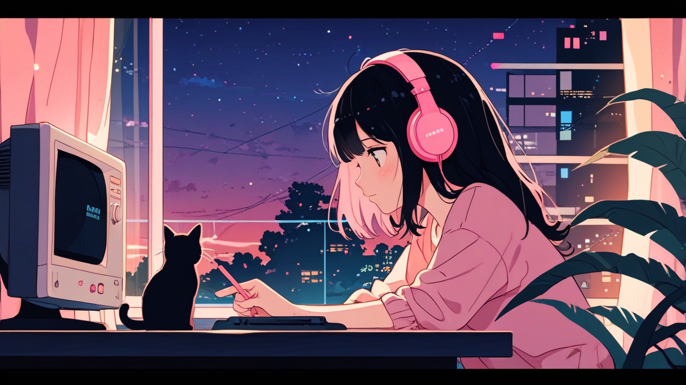 Leonardo_Anime_XL_Desk_StudyWriting_NotesCute_Girl_with_Tied_H_2.jpg