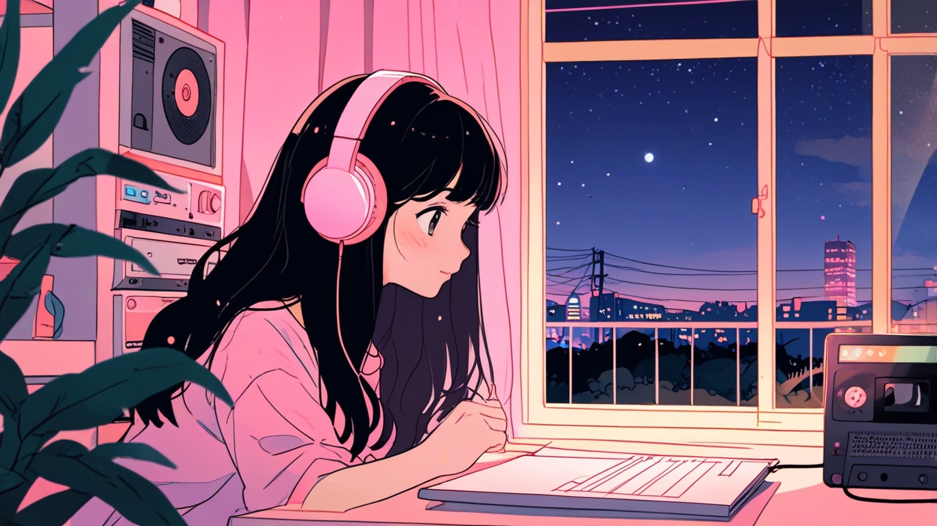 Leonardo_Anime_XL_Desk_StudyWriting_NotesCute_Girl_with_Tied_H_0.jpg