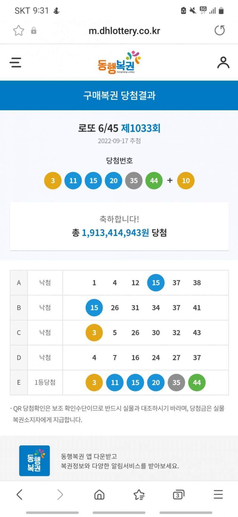 와 나 아직도 안믿겨.. 로또1등 됐어 | 인스티즈