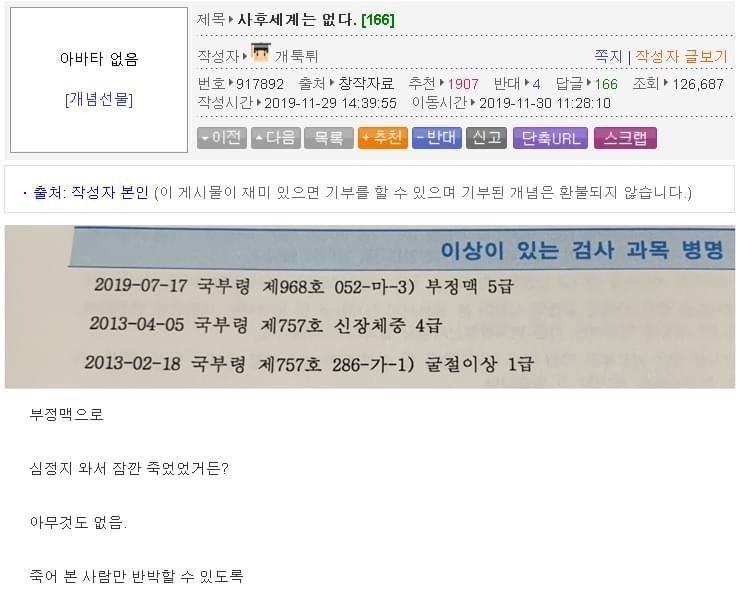 사후세계는 없다 - 꾸르