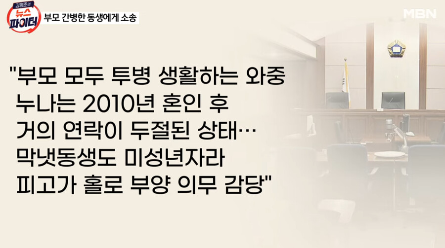img/23/09/17/18a9fa195d94d2c34.png 부모님 간병 도맡아 한 남동생에게 유산 돌려달라고 소송한 누나 ㄷㄷㄷ..NEWS