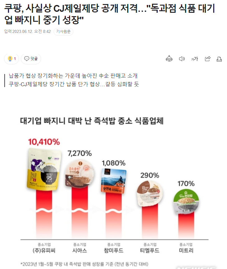 20230612_105435.png 오늘자 쿠팡 VS CJ 진흙탕 싸움 개꿀잼 근황 .... JPG