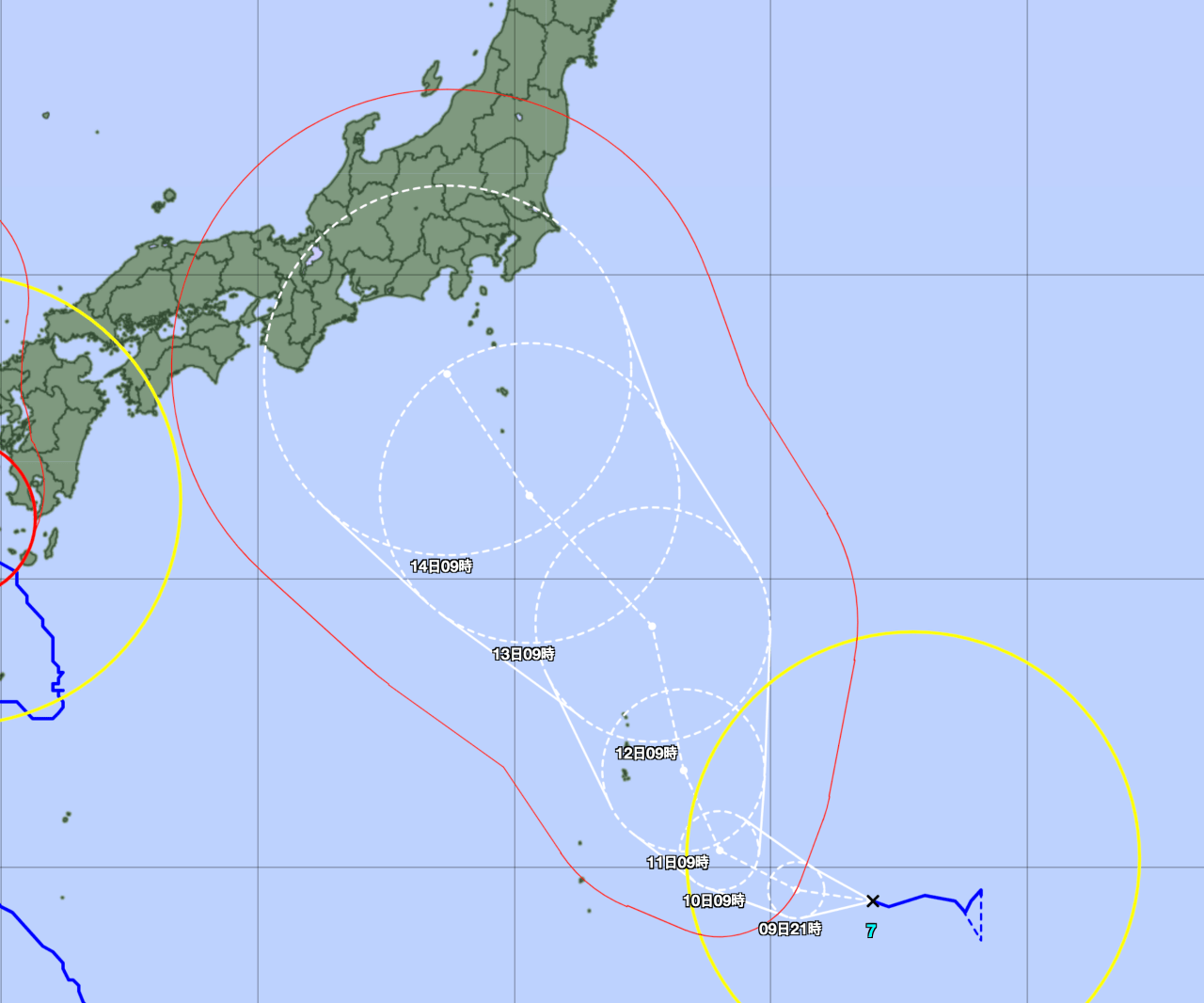 스크린샷 2023-08-09 오후 12.38.52.png (속보) 태풍 란, 광복절에 일본 도쿄 상륙 예보