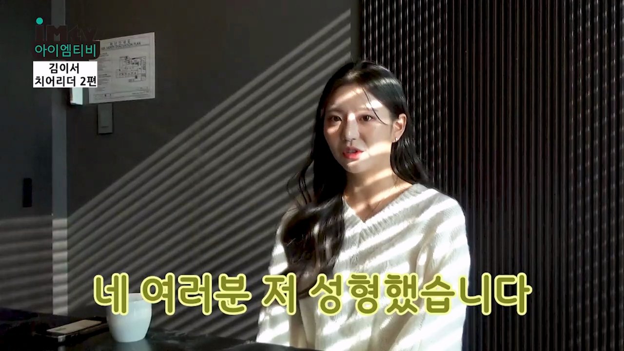 27.png 김이서 치어리더 : 네 여러분 저 성형했습니다
