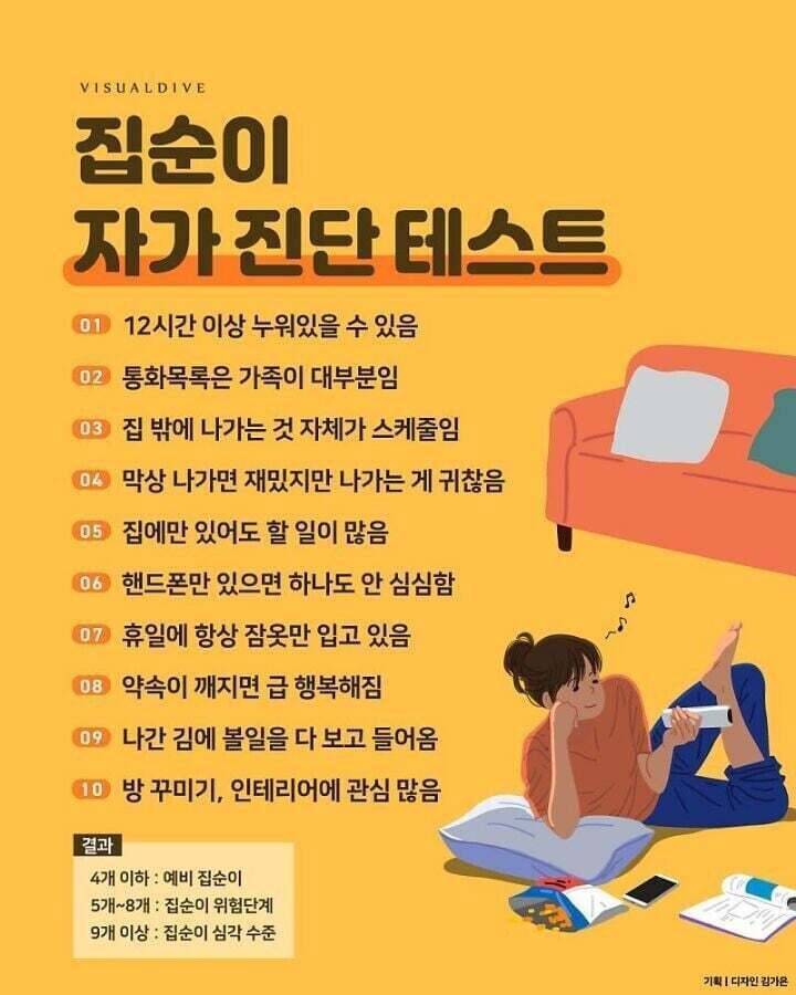 집순이 자가 진단 테스트 | 인스티즈