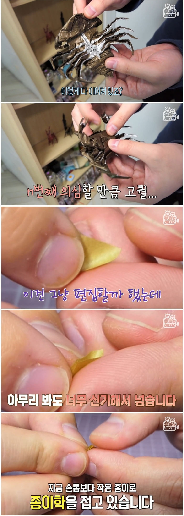 종이 한 장으로 모든 걸 다 접어버리는 남자 - 꾸르
