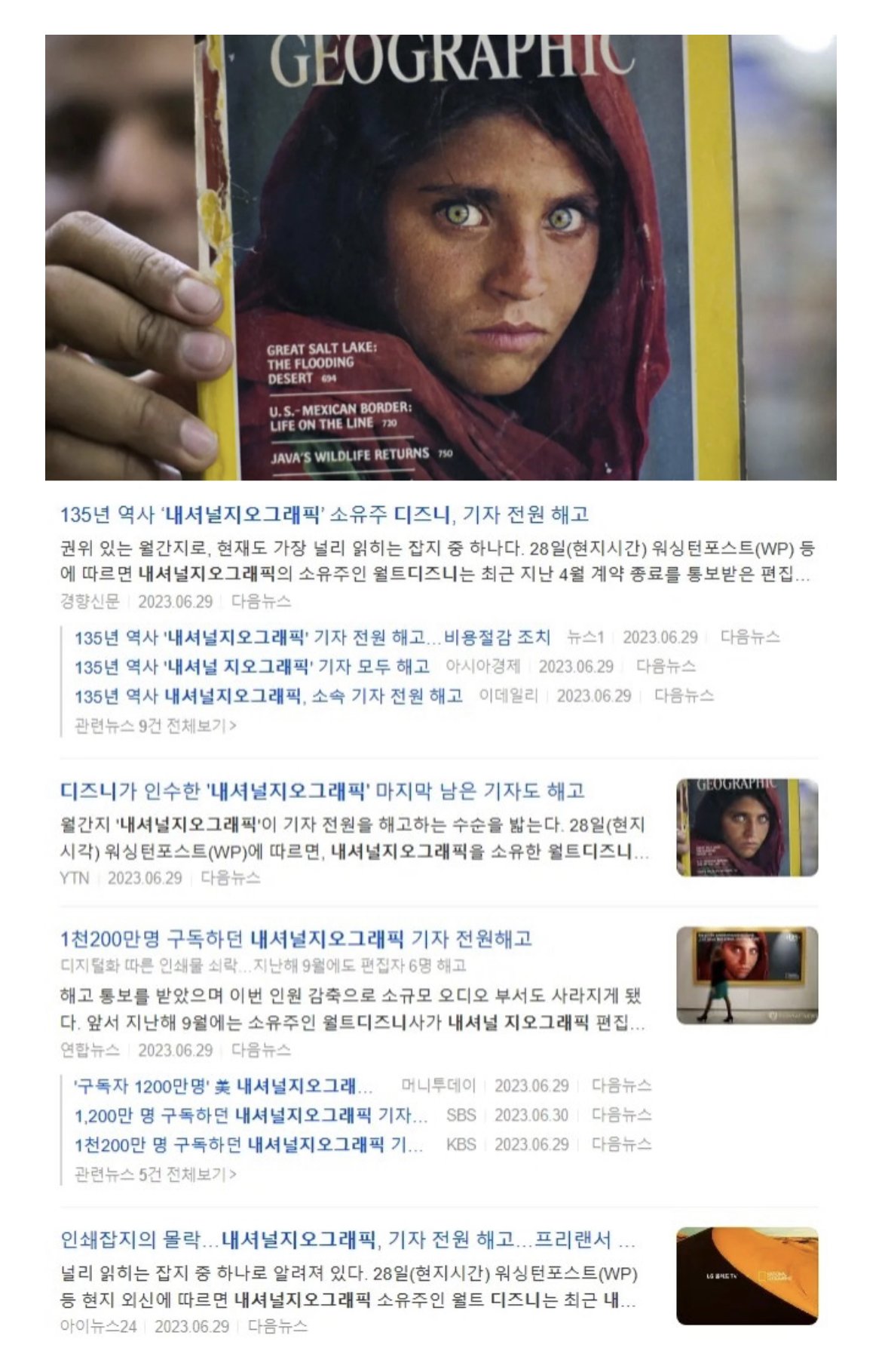 디즈니가 인수한 네셔널지오그래픽 근황