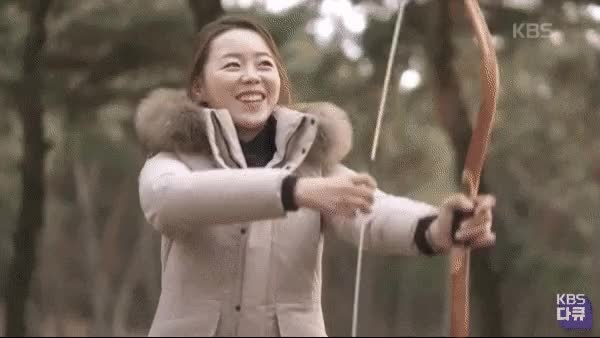 양궁 장혜진 선수의 국궁 체험 - 꾸르