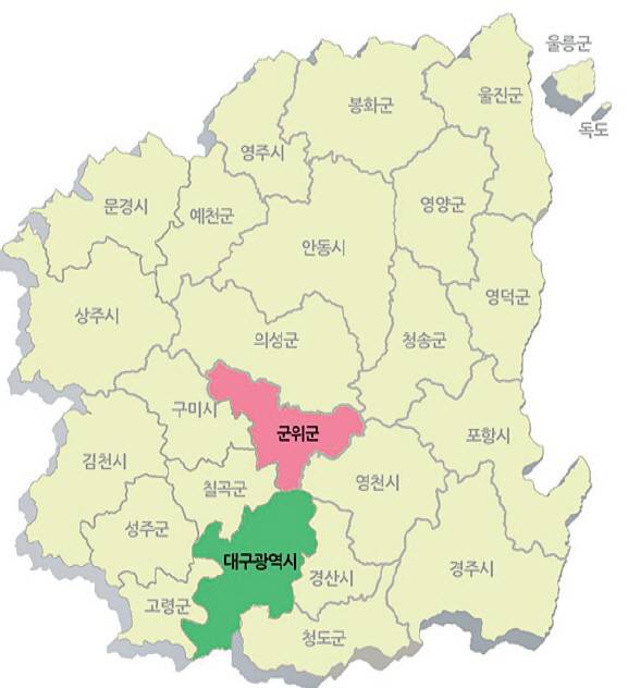 올해 7월 1일부로 바뀌는 대구광역시 지도 | 인스티즈