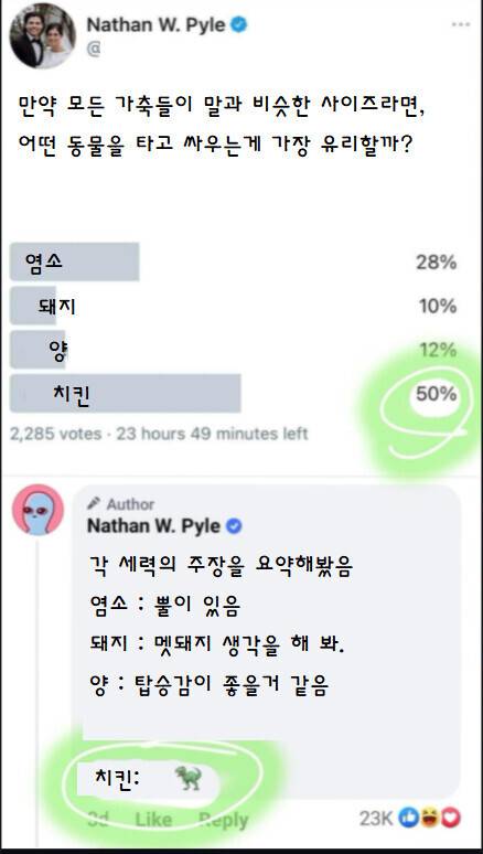 모든 가축이 말 크기가 된다면 어떤 동물을 타고 싸우는게 가장 유리할까.jpg