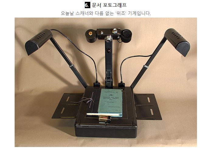 냉전시대 스파이 장비들 - 꾸르