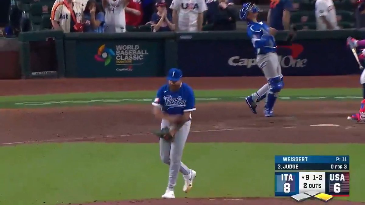 [WBC] 이탈리아 8 : 6 미국 경기종료