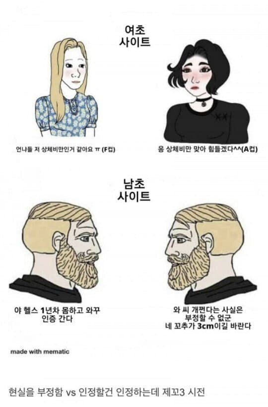 기만글을 본 남초 여초 사이트 반응..jpg