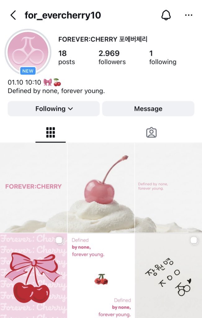 방금 팬싸에서 어제 오픈한 인스타계정(for_evercherry10) 관련해서 살짝 언급한 장원영 (1)