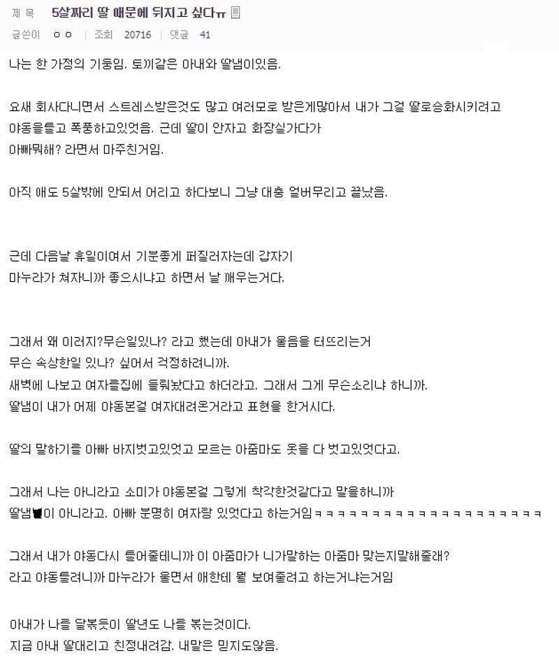 5살 짜리 딸 떄문에 혼난 썰.png.jpg