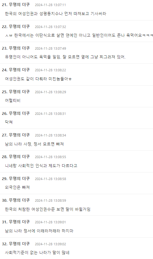 image.png BBC “한국, 유명인에 사회적 기준 지나쳐” 더쿠 반응