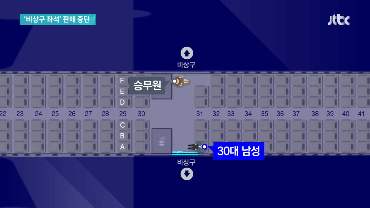 넓고 편해 웃돈 받는데…아시아나, 비상구 좌석 ',판매 중단', _ JTBC 뉴스룸 0-45 screenshot.png