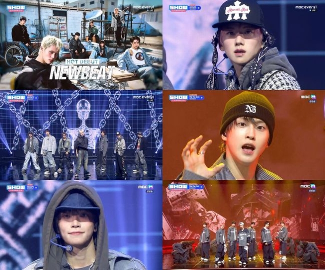 '쇼챔' 뉴비트, 신인답지 않은 라이브+무대 매너 | 인스티즈