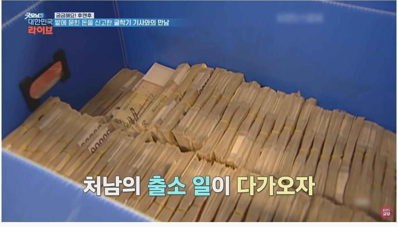 마늘 밭에서 110억 발견했던 사람 근황