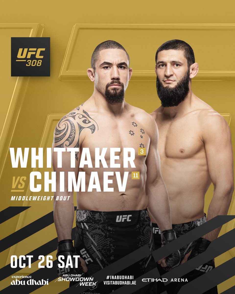 10월 26일 올해 역대급 카드인 UFC308 공개 ㄷㄷㄷㄷ jpg.