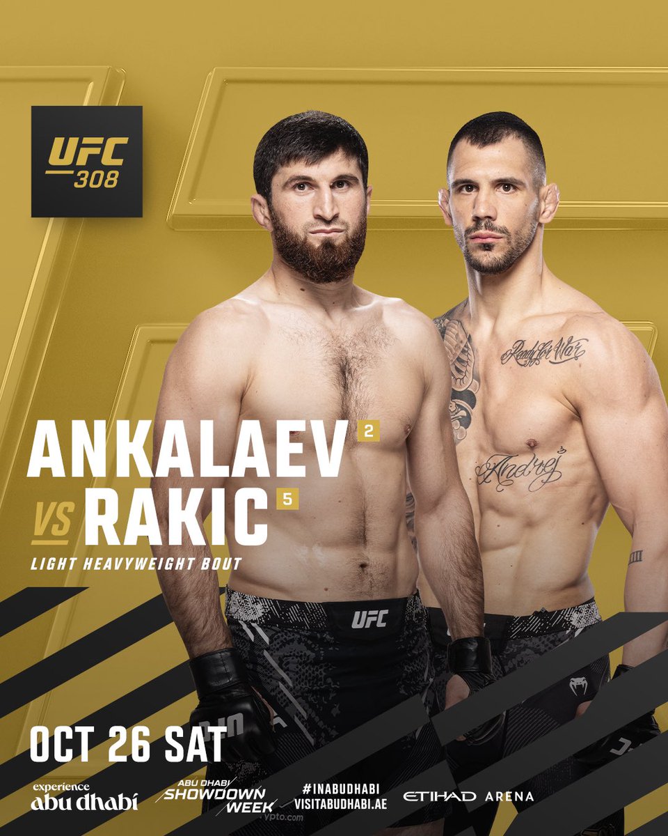 10월 26일 올해 역대급 카드인 UFC308 공개 ㄷㄷㄷㄷ jpg.
