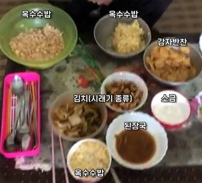 CNN 특집 다큐에 공개된 북한 가정집 밥상