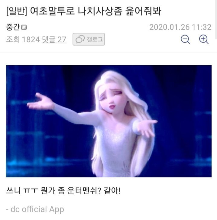 개솔1.jpeg 여초 말투로 나치사상 좀 읊어주라