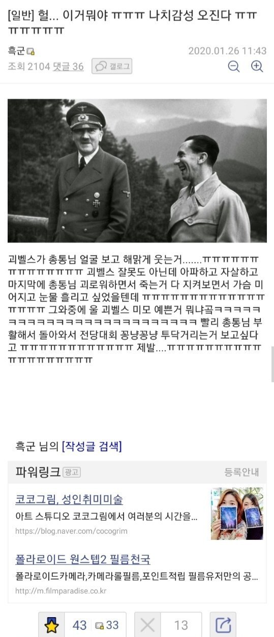 개솔3.jpeg 여초 말투로 나치사상 좀 읊어주라