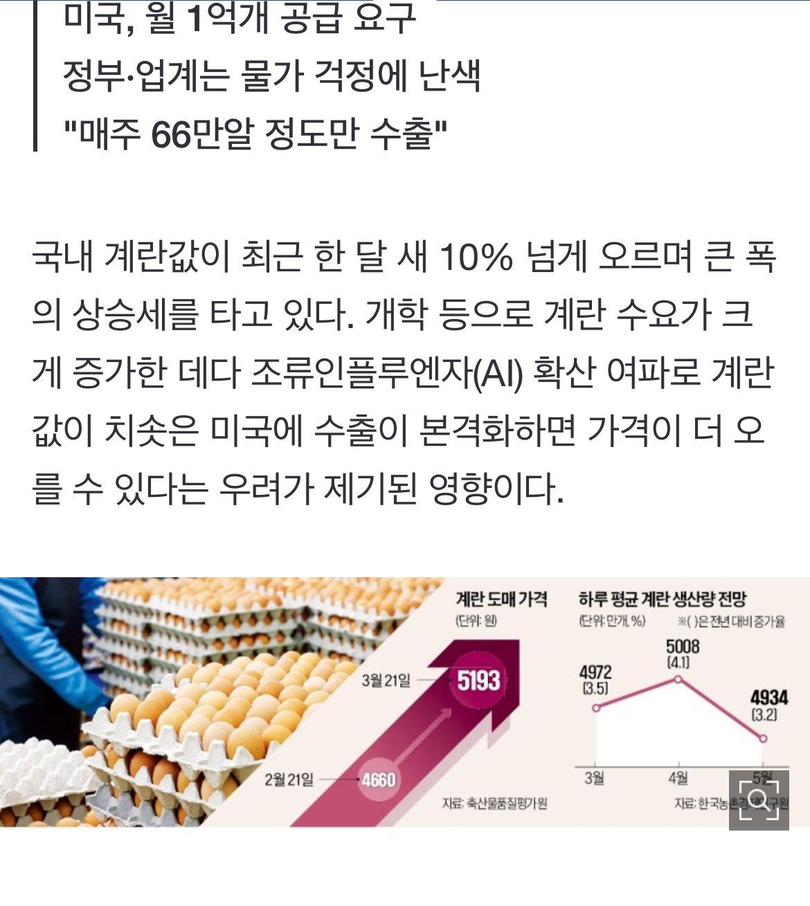 IMG_1157.jpeg 현재 미국이 한국에게 요구하는 달걀 수출량 ㅎㄷㄷㄷㄷㄷ