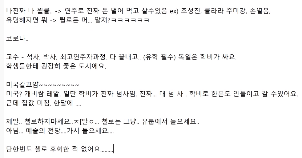 서울대 음대 졸업자가 말하는 악기 전공의 현실.....jpg