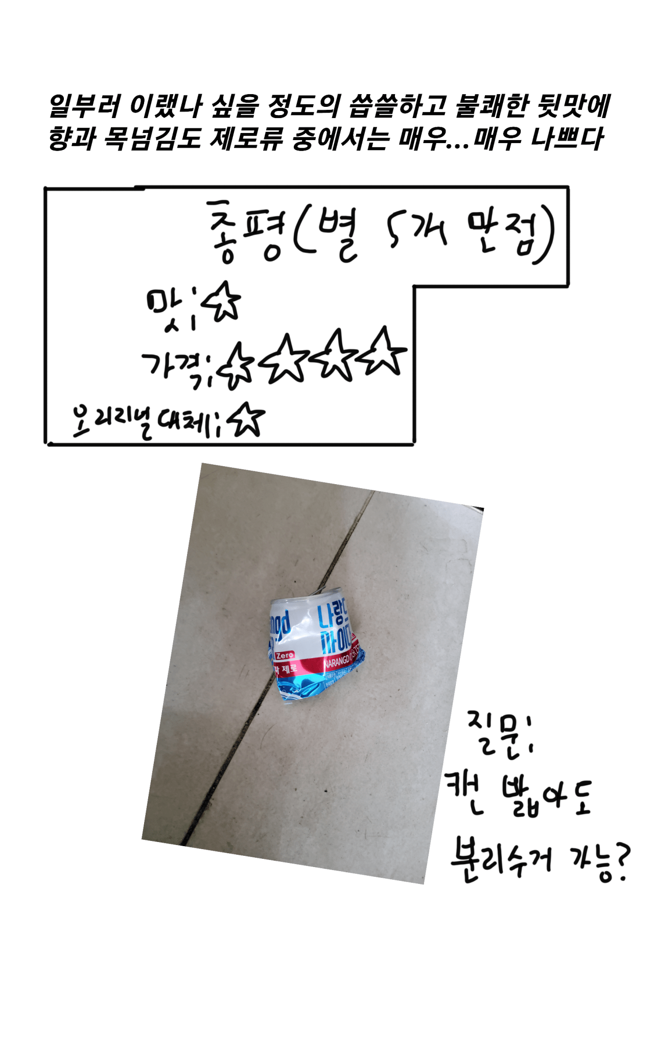 23.png 제로 0칼로리 탄산음료 7종 비교.MANHWA
