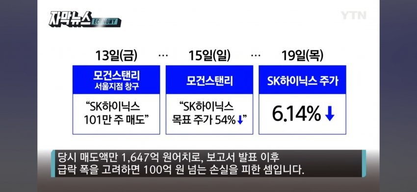 1000038483.jpg \'하이닉스,삼성전자 대량 매도\' 모건스탠리 조사
