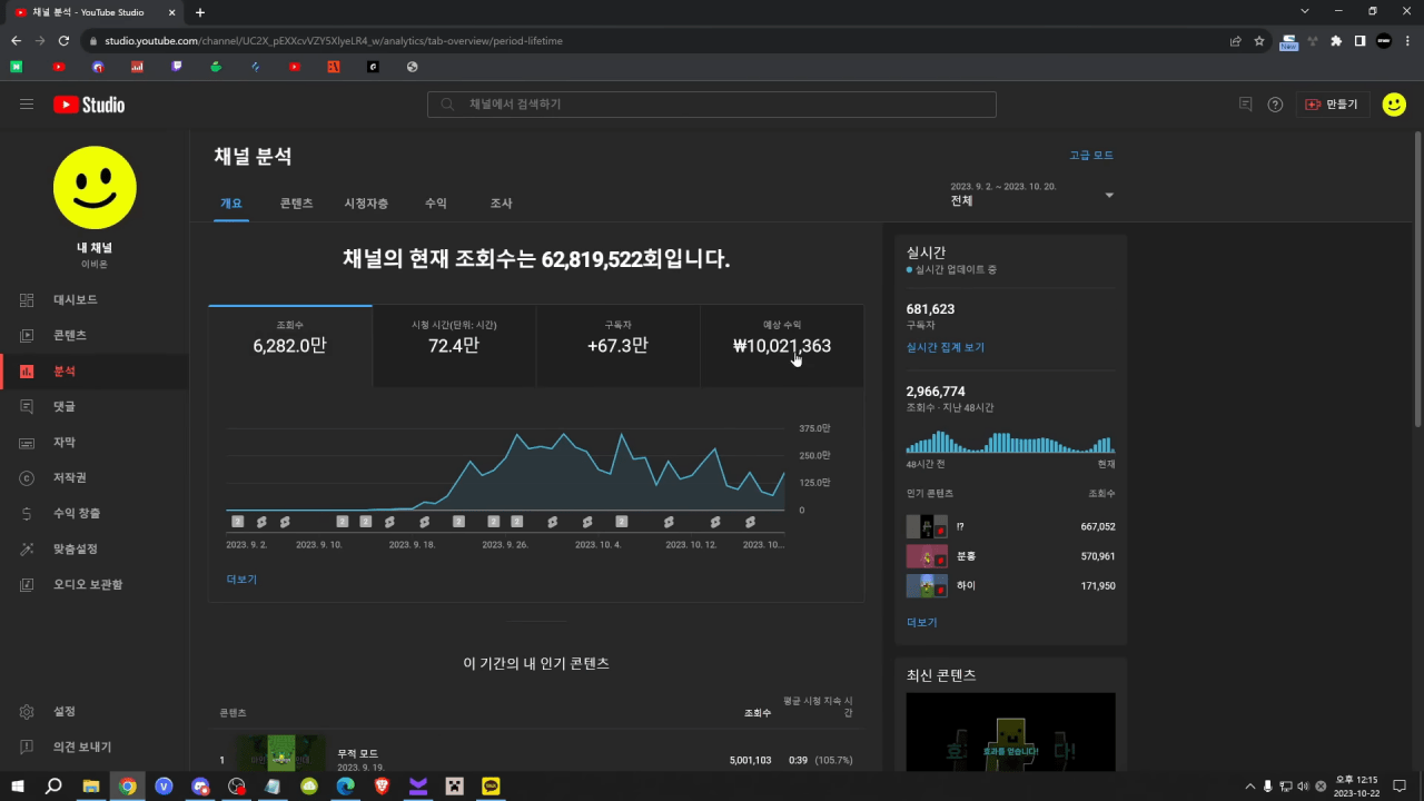 유튜브가 운이 아니라는 걸 증명하기 위해 30일간 비밀 채널을 키워봤습니다 18-51 screenshot.png 현재 유튜브에서 렉카충들 엿먹인 대반전 사건 펌) 유튜브가 실력이라는걸 증명한 유튜버