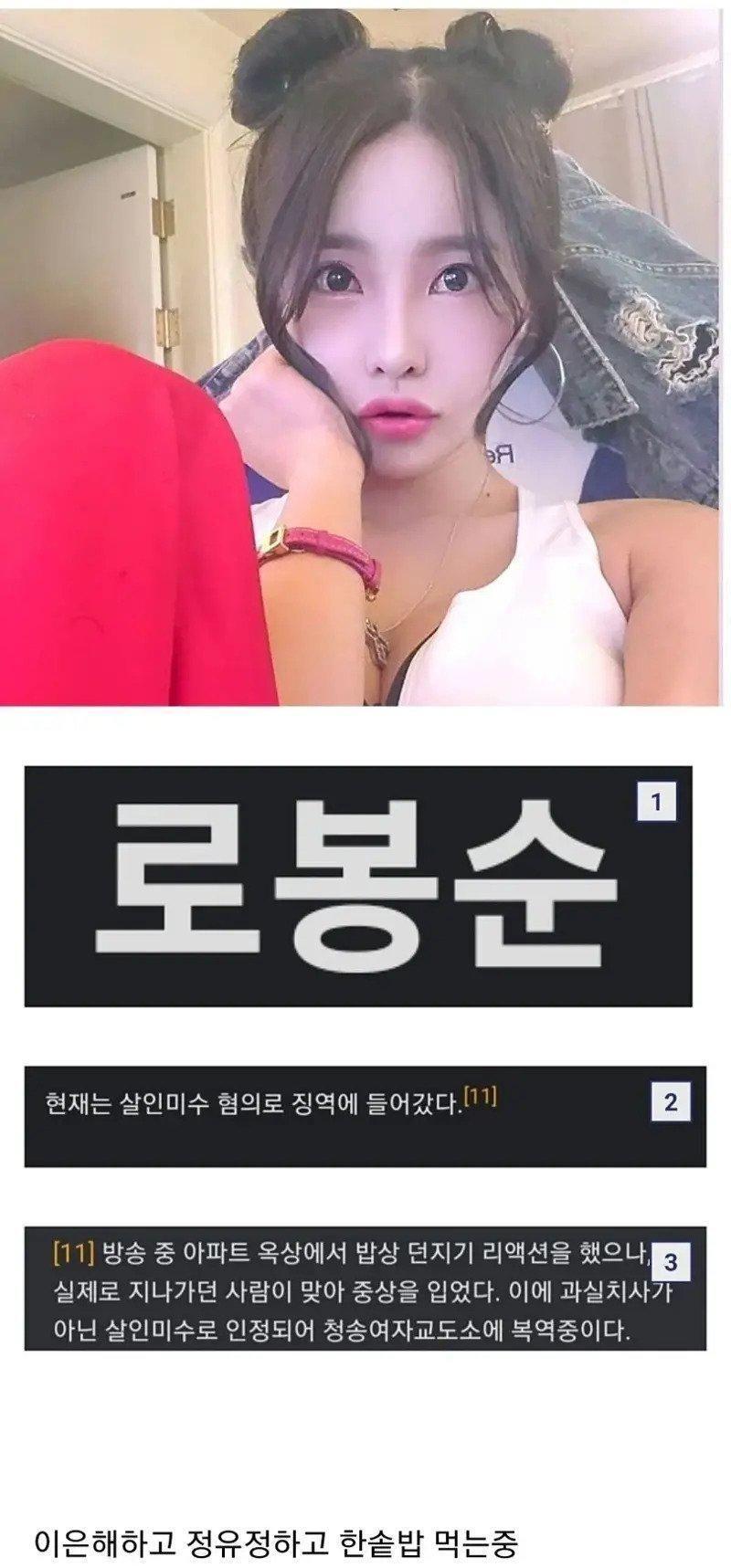 살인 미수로 교도소 간 여BJ