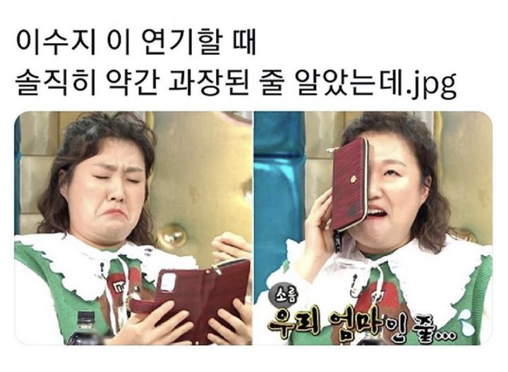 Internet_20231027_091649_1.jpeg 이수지 이 연기할 때 솔직히 약간 과장된 줄 알았는데.jpg
