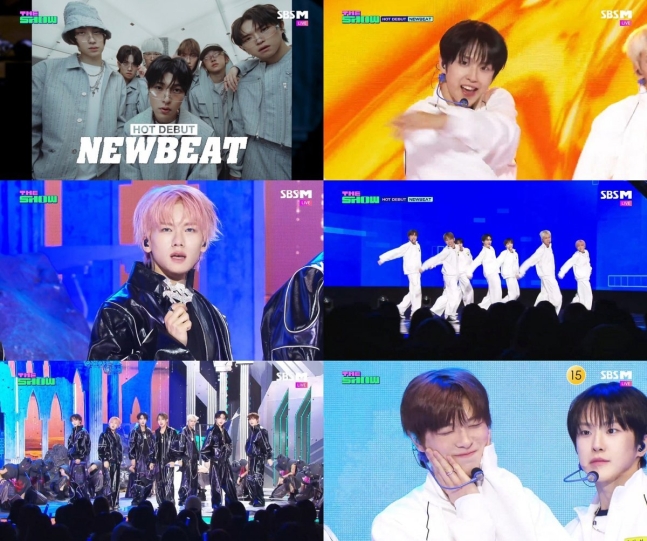 뉴비트, 데뷔 '더쇼' 무대 찢었다…'타이틀곡X힘순찐' | 인스티즈