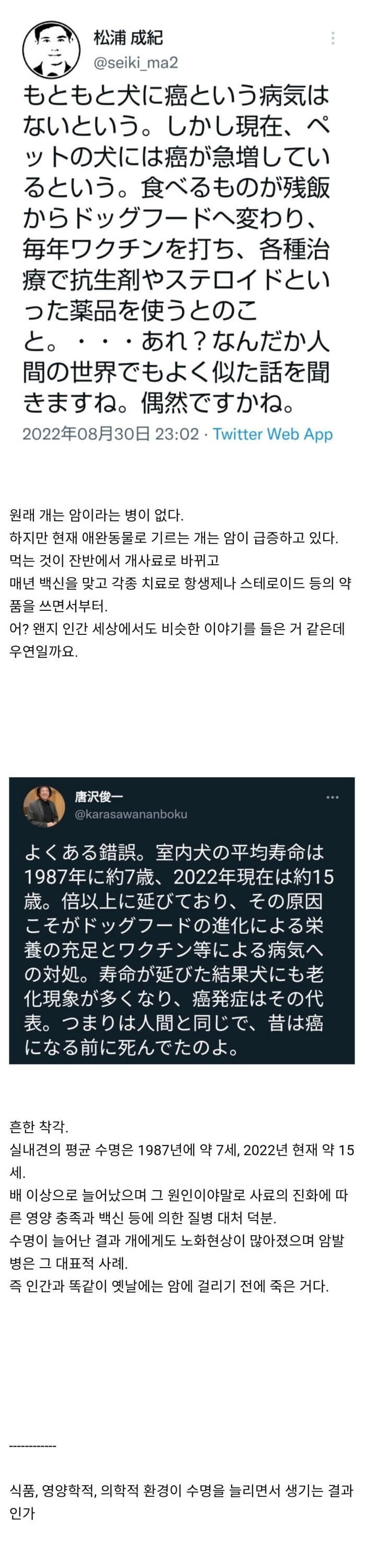 87d761051453e8100bf67c41b9b8702604da645e_re_1678721514479.jpg 원래 개는 암에 걸리지 않는다.jpg