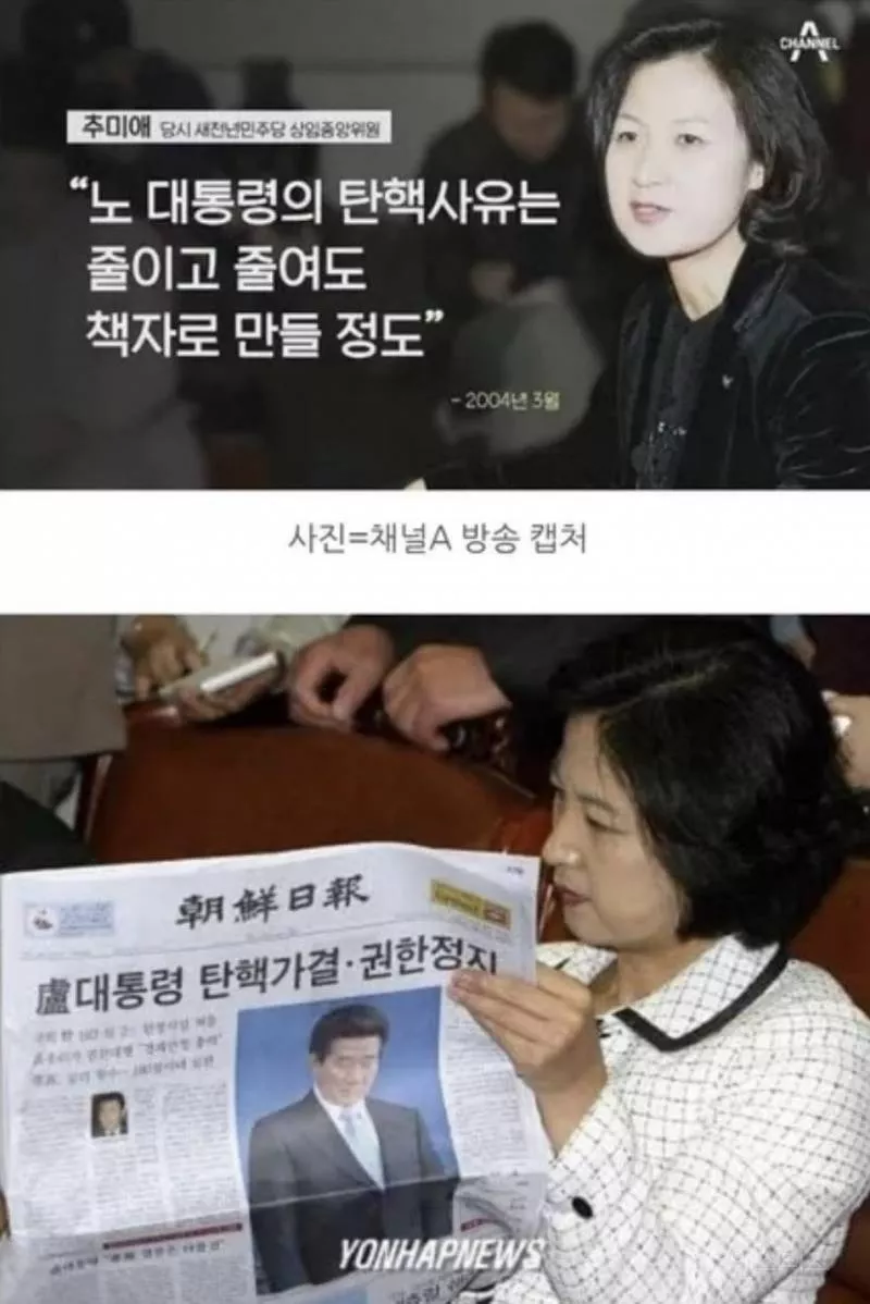 정부 들이박고 대통령 발목잡는게 취미인 추미애